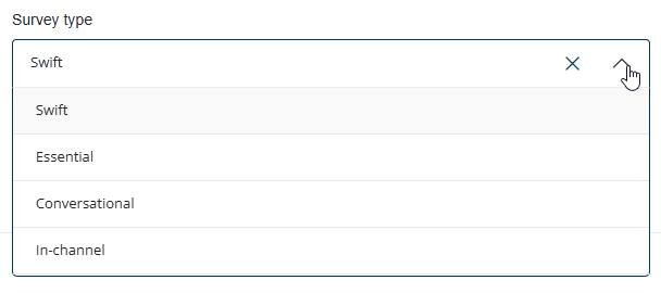 Survey types in Spotler FeedbackPro