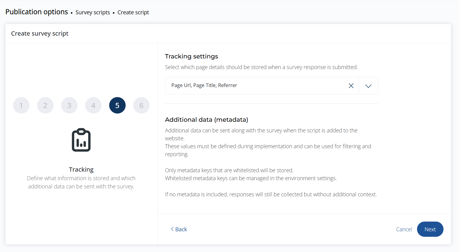 Create script step 5
